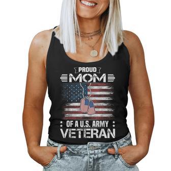 Proud Mom Of A Us Army Veteran Day Family Matching Women Tank Top - Monsterry CA