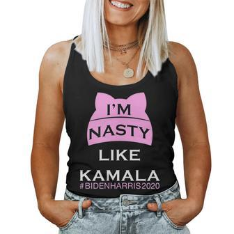 Proud Nasty Woman Kamala Feminist Hashtag Nasty Woman Women Tank Top - Monsterry