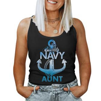 Proud Navy Aunt Lover Veterans Day Women Tank Top - Monsterry