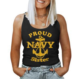 Proud Navy Sister Navy Sister Sister Women Tank Top - Monsterry