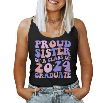 Proud Sister Of A 2024 Graduate Matching Family Graduation Women Tank Top - Seseable