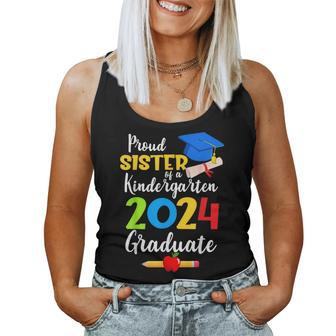 Proud Sister Of Kindergarten Graduate 2024 Graduation Women Tank Top - Seseable
