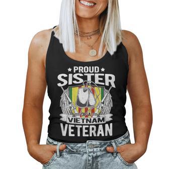 Proud Sister Of Vietnam Veteran Military Vet Women Tank Top - Monsterry UK