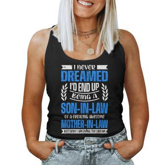 Proud Son-In-Law Freaking Awesome Mother-In-Law Living Dream Women Tank Top - Monsterry CA