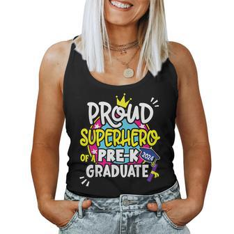 Proud Superhero Of A 2024 Boys Girls Pre-K Crew Graduation Women Tank Top - Monsterry CA