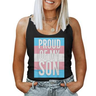 Proud Of My Trans Son Proud Mom Or Dad Transgender T Women Tank Top - Monsterry