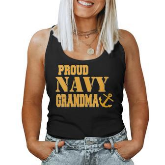 Proud Us Navy Grandma Military Pride Women Tank Top - Monsterry AU