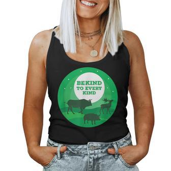 Proud Vegan Be Kind To Every Kind Animal Vegetarian Women Tank Top - Monsterry DE