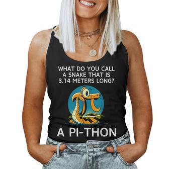 Python Pithon Pi Symbol Math Teacher Pi Day 2024 Women Tank Top - Thegiftio UK