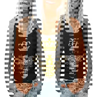Queen Bee Crown Girls Honey Hive Beekeeping Bee Women Tank Top - Thegiftio UK