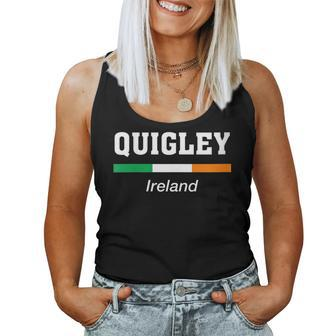 Quigley Irish Name Ireland Flag Emblem Women Tank Top - Monsterry AU