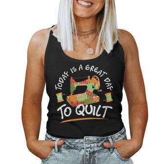 Quilting Quilt Sewing Machine Sew Sewer Quilter Women Tank Top - Monsterry DE