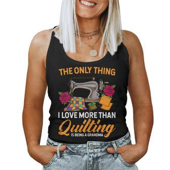 Quilting Sewing Quilting Grandma Quilt Women Tank Top - Thegiftio UK