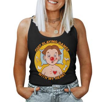 Quit Playing Games With My Heart Operation Women Tank Top - Monsterry DE