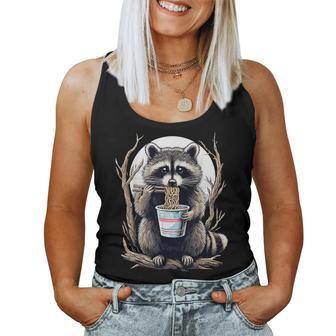 Raccoon Eating Instant Noodle Cup For Men Women Tank Top - Monsterry CA
