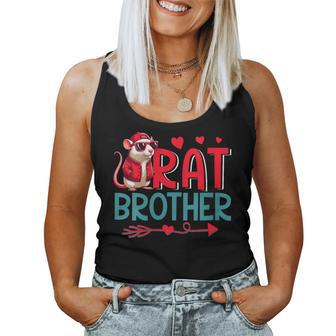 Rat Brother Costume Rat Sunglasses Rodent Lover Father's Day Women Tank Top - Monsterry AU