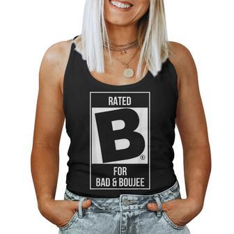 Rated B For Bad & Boujee Trendy Womens Women Tank Top - Monsterry UK