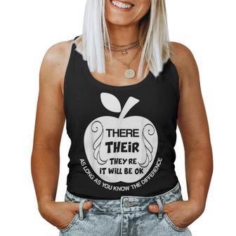 There Their They're It Will Be Ok Teacher Women Tank Top - Monsterry DE