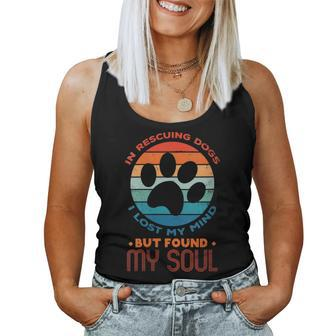 Rescue Dogs Mom Dad Found My Soul Women Tank Top - Monsterry UK