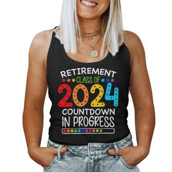 Retirement Class Of 2024 Teacher Countdown Loading Teacher Women Tank Top | Mazezy