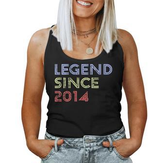 Retro 10 Years Old Vintage Legend Since 2014 10Th Birthday Women Tank Top - Monsterry DE
