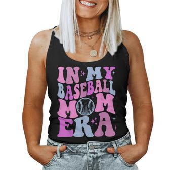 Retro In My Baseball Mom Era Game Day Baseball Lover Women Tank Top - Seseable