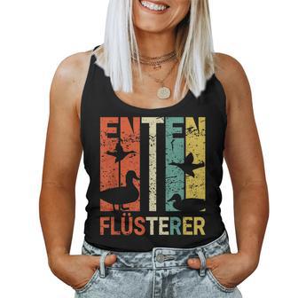 Retro Ducks Whispering Erpel Tank Top Frauen - Geschenkecke