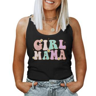 Retro Groovy Girl Mama Mother's Day For Mom Of Girl Women Tank Top - Monsterry AU