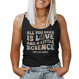 Retro Groovy Ivf Making A Miracle Transfer Day Mama Got Hope Women Tank Top - Monsterry