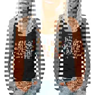 Retro Groovy I Just Hope Both Teams Have Fun Saying Women Tank Top - Thegiftio