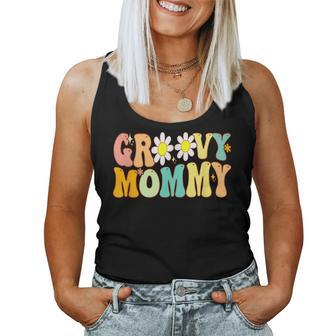 Retro Groovy Mommy Birthday Matching Family Party Mother Day Women Tank Top - Monsterry CA