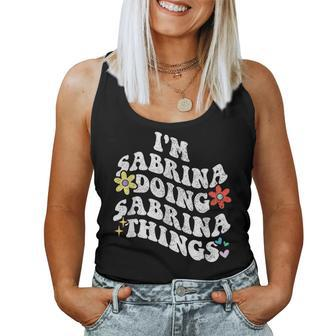 Retro Groovy Im Sabrina Doing Sabrina Things Mother's Women Tank Top - Seseable