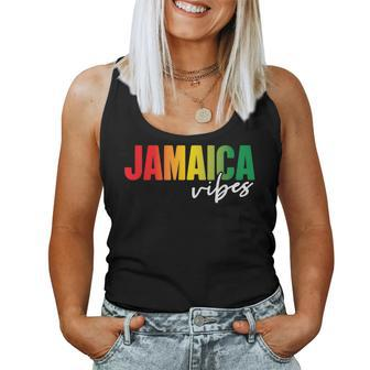 Retro Jamaica Vibes Jamaican Girls Vacation Souvenir Women Tank Top - Seseable