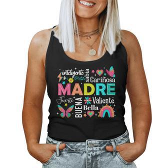 Retro Madre Ella Es Mamá Spanish Blessed Mom Mother's Day Women Tank Top - Seseable