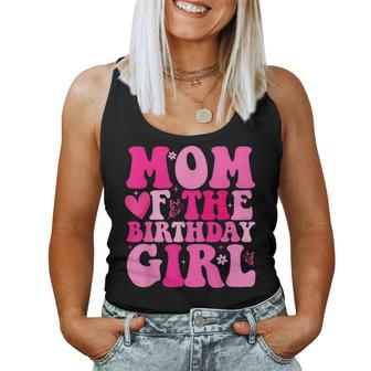 Retro Mom Of The Birthday Family Matching Girls Mama Women Tank Top - Seseable