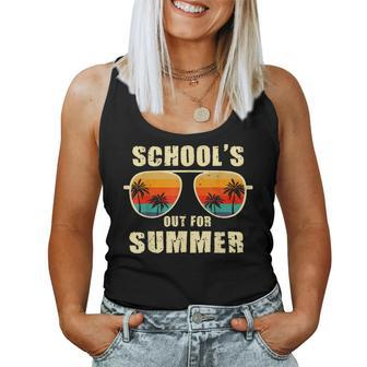 Retro Schools Out For Summer Last Day Of School Teacher Boy Women Tank Top - Seseable