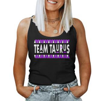 Retro Style Team Taurus Girl April Girl May Man Birthday Women Tank Top - Monsterry