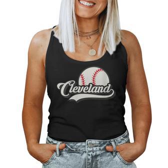 Retro Vintage Ohio Hometown Pride Cleveland Baseball Sports Women Tank Top - Monsterry CA