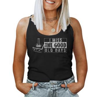 Retrogaming I Miss Good Old Days Retro Controller For Gamers Women Tank Top - Monsterry DE