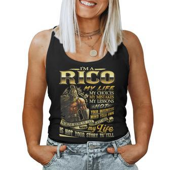 Rico Family Name Rico Last Name Team Women Tank Top - Seseable