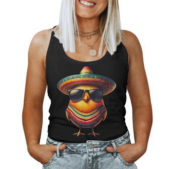 Rooster Mexican Cinco De Mayo Chicken Lover Women Tank Top - Monsterry