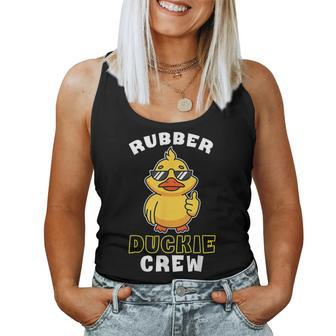 Rubber Duckie Crew Yellow Duck Duckling Toy Cute Women Tank Top - Seseable