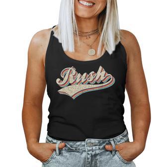 Rush Surname Vintage Retro Boys Girls Rush Women Tank Top - Seseable