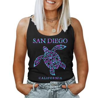 San Diego California Sea Turtle Boys Girls Toddler Women Tank Top - Monsterry UK