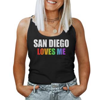 San Diego Gay Pride Lgbt Rainbow Love Lesbian Equality Women Tank Top - Monsterry UK