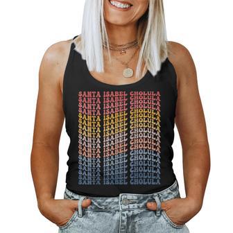 Santa Isabel Cholula City Groovy Retro Women Tank Top - Monsterry