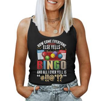 Sarcastic Bingo Player Humor Bingo Women Tank Top - Thegiftio UK
