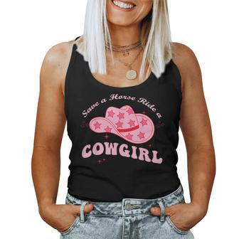 Save A Horse Rid-E A Cowgirl Women Tank Top - Monsterry