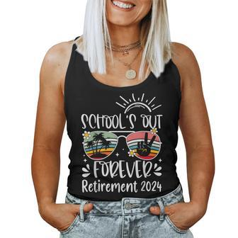 School's Out Forever Retired Teacher Retirement 2024 Women Tank Top - Monsterry