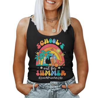 School's Out For Summer Lunch Monitor Life Rainbow Women Tank Top - Monsterry